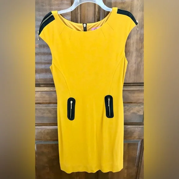 Eliza J | Dresses | Eliza J Mustard Color Knee Length Dress | Poshmark